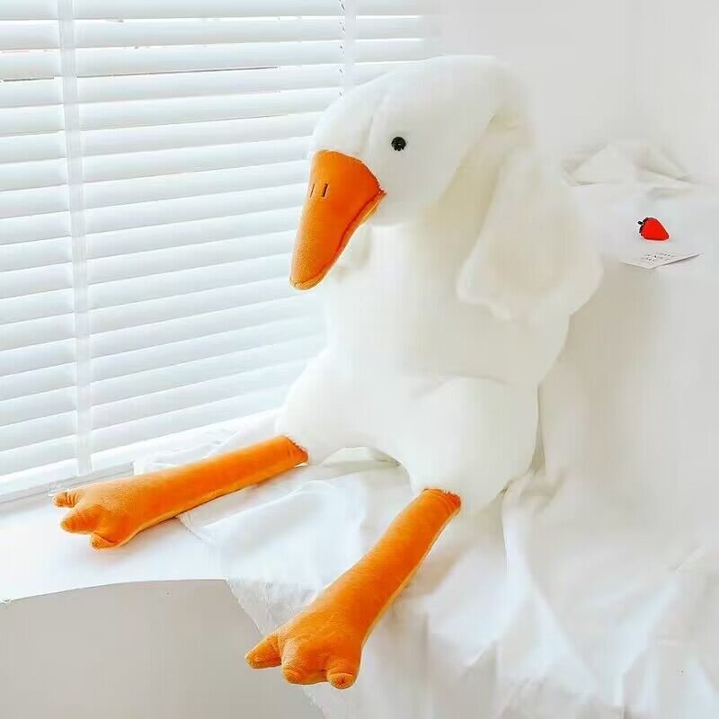 White Geese Pillow Plush Toy Cute and Big !