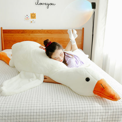 White Geese Pillow Plush Toy Cute and Big !