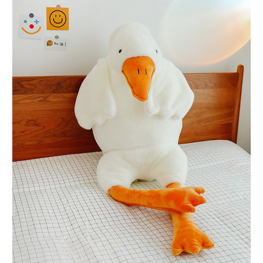 White Geese Pillow Plush Toy Cute and Big !