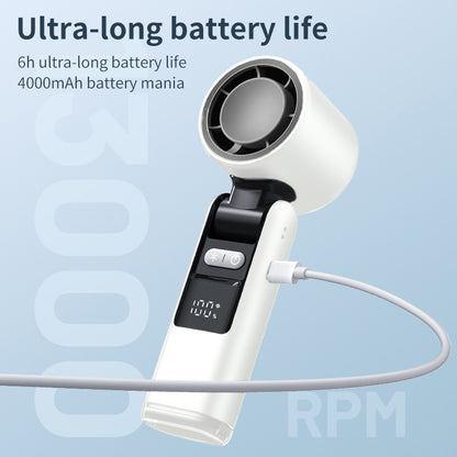 Turbofan Strong Wind Cooling Portable Outdoor USB Rechargeable