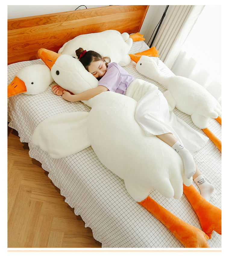 White Geese Pillow Plush Toy Cute and Big !