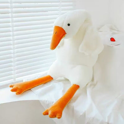 White Geese Pillow Plush Toy Cute and Big !