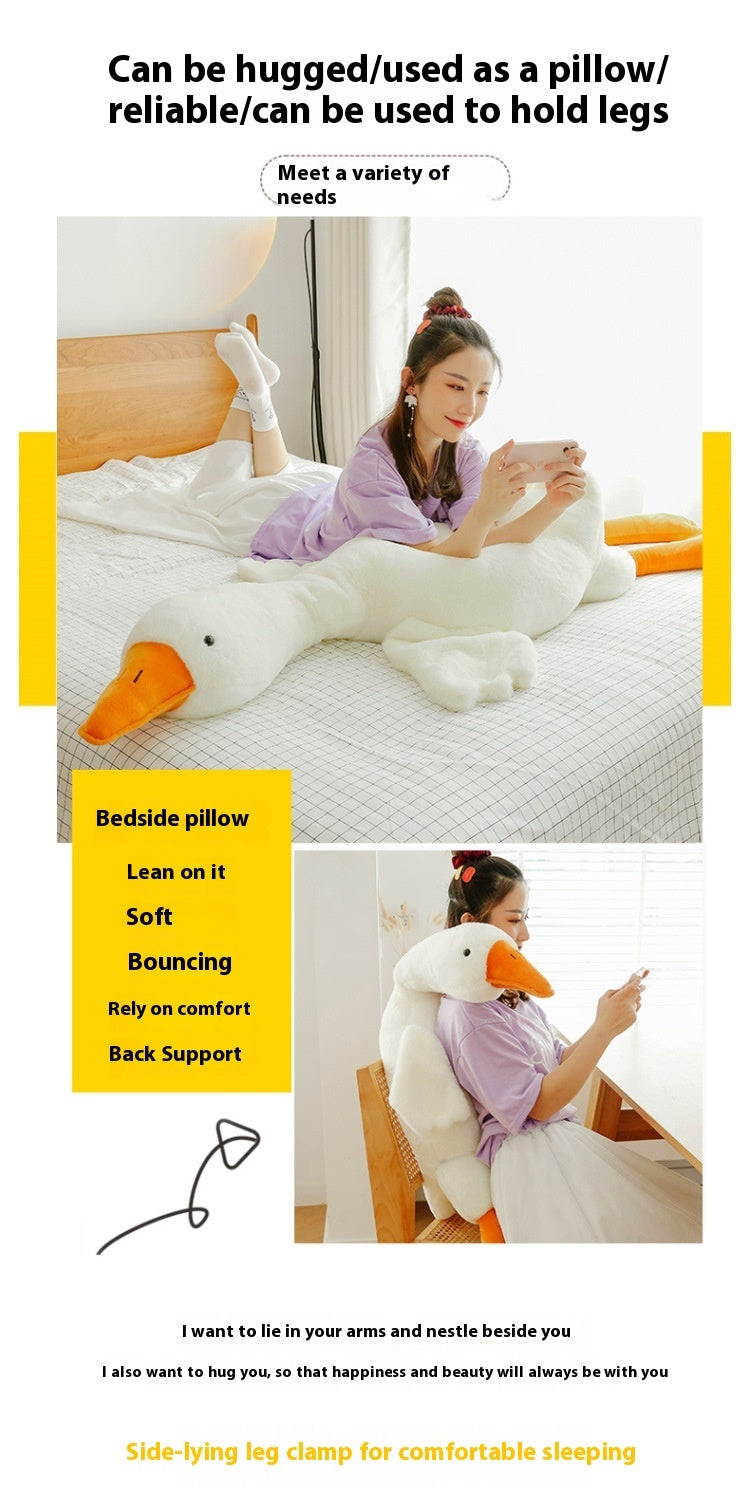 White Geese Pillow Plush Toy Cute and Big !