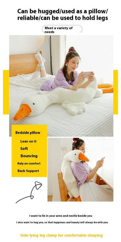 White Geese Pillow Plush Toy Cute and Big !