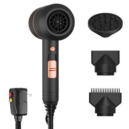 Hair Dryer Cool Warm Hot Wind With Diffuser Concentrato 1800W